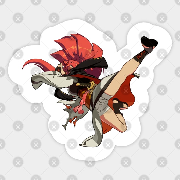 Baiken Guilty Gear Sticker by abdul rahim